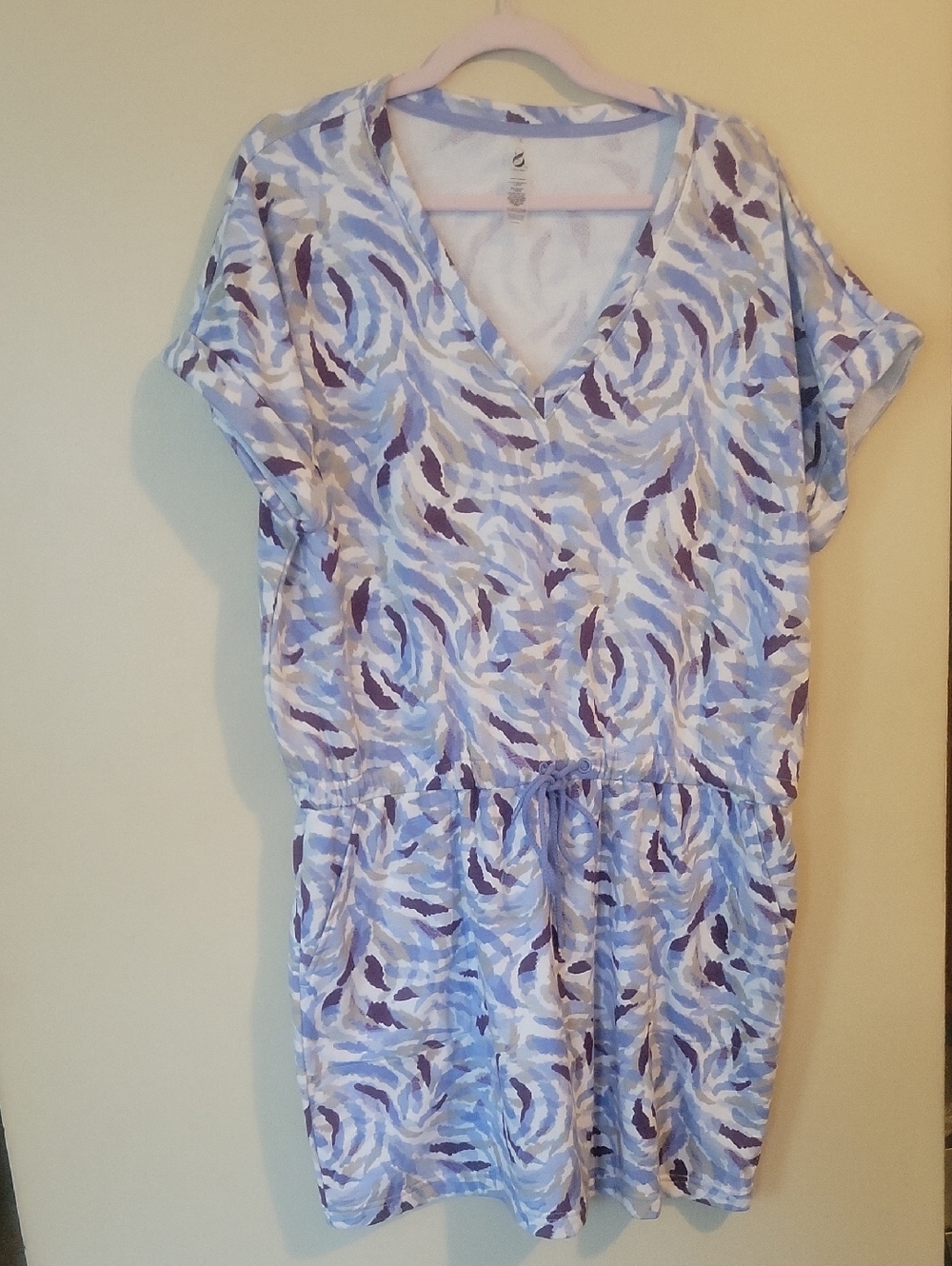Women’s Light Purple V-Neck Casual Dress